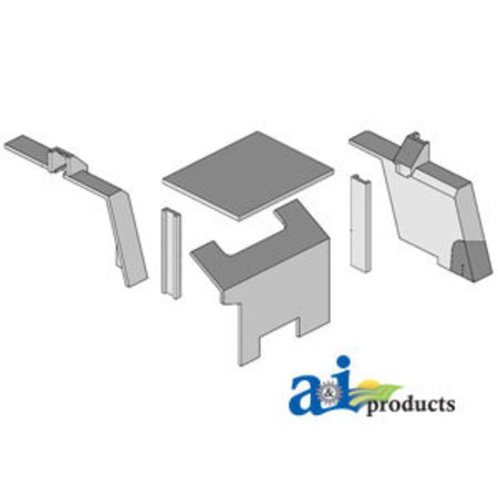A & I PRODUCTS Cab Upholstery Kit 1" x1" x1" A-K62090
